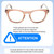 Size Awareness Illustration of OTIS Summer of 67 X Designer Blue Light Blocking Eyeglasses in Eco Crystal Sunset Unisex Square Full Rim Acetate 52 mm