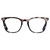 Front View of Elton John Single 2 Designer Progressive Lens Blue Light Blocking Eyeglasses in Tortoise Havana Brown Unisex Square Full Rim Acetate 45 mm