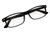Top Laying View of Perry Ellis PEBX54 Designer Blue Light Blocking Eyeglasses in Gloss Black Marble Unisex Rectangular Full Rim Acetate 53 mm