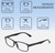 Dimensions and Measurements Illustration of Perry Ellis PEBX54 Designer Blue Light Blocking Eyeglasses in Gloss Navy Blue Marble Unisex Rectangular Full Rim Acetate 53 mm