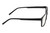 Side View of Perry Ellis PEBX55 Designer Progressive Lens Blue Light Blocking Eyeglasses in Gloss Black Marble Unisex Square Full Rim Acetate 52 mm