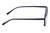 Side View of Perry Ellis PEBX57 Designer Blue Light Blocking Eyeglasses in Gloss Navy Blue Marble Unisex Panthos Full Rim Acetate 50 mm