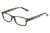Profile View of Perry Ellis PEBX59 Designer Blue Light Blocking Eyeglasses in Gloss Grey Tortoise Havana Marble Unisex Rectangular Full Rim Acetate 50 mm