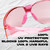 Medspex Color Therapy Light Protection Glasses for Indoor & Outdoor Use – UV Shield Wellness Eyewear | Comfortable Frame for Screen Use, Bright Light & Daily Eye Care | Pink Crystal image 8