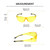 Medspex Color Therapy Light Protection Glasses for Indoor & Outdoor Use – UV Shield Wellness Eyewear | Comfortable Frame for Screen Use, Bright Light & Daily Eye Care | Yellow Crystal Black image 7