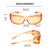 Medspex 6000 Orange Fit Over Safety Glasses Fitover Prescription Eyewear, Migraine Glasses Light Sensitivity Glasses Women Men Outdoor Indoor Blue Light Blocker Over Glasses Eye Protection image 6