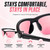 Medspex 202BF Gloss Black Fl41 Pink FL-41 Pink Color Therapy Safety Glasses