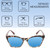 Medspex 8240 Jelly White Front/Wine+Black+Yellow Demi Pattern/Solid Green Temples Baby Blue Color Therapy Reading Glasses