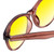 Medspex Corinne McCormack Polly Pink Black Fade Gold Yellow Color Therapy Reading Glasses