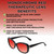 Medspex Calabria SOPHIA Gloss Black Deep Red Color Therapy Reading Glasses image 2