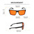Medspex R787M Gloss Black Dark Orange Red Color Therapy Safety Glasses image 5