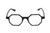 Medspex R786C Gloss Black Blue Light Blocking Color Therapy Reading Glasses