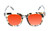 Medspex R785 Shiny Blue Quartz/Brown Black Amber Orange Color Therapy Reading Glasses