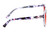 Medspex R785 Shiny Pink Quartz/Blue Black Deep Red Color Therapy Reading Glasses