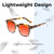 Medspex R785 Tortoise Havana Brown Gold Amber Orange Color Therapy Reading Glasses