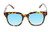 Medspex R785 Tortoise Havana Brown Gold Baby Blue Color Therapy Reading Glasses