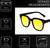 Medspex R785 Gloss Black Gold Yellow Color Therapy Reading Glasses