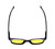 Medspex R785 Gloss Black Gold Yellow Color Therapy Reading Glasses