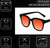 Medspex R785 Gloss Black Amber Orange Color Therapy Reading Glasses