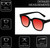 Medspex R785 Gloss Black Deep Red Color Therapy Reading Glasses