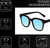 Medspex R785 Gloss Black Baby Blue Color Therapy Reading Glasses