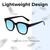 Medspex R785 Gloss Black Baby Blue Color Therapy Reading Glasses