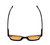 Medspex R785 Gloss Black Light Orange Color Therapy Reading Glasses
