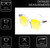 Medspex R785 Crystal Clear Gold Yellow Color Therapy Reading Glasses