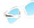 Medspex R785 Crystal Clear Baby Blue Color Therapy Reading Glasses
