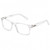 Medspex L2007 Clear Crystal Clear Color Therapy Reading Glasses