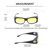 Medspex Fl013 Matte Black Light Golden Yellow Color Therapy Reading Glasses