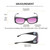 Medspex Fl013 Matte Black Passion Purple Color Therapy Reading Glasses