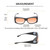 Medspex Fl013 Matte Black FL-41 Rose Color Therapy Reading Glasses