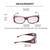 Medspex Fl012 Amber Brown Tortoise Havana Crystal (Fl012) Violet Color Therapy Reading Glasses