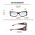 Medspex Fl012 Tortoise Havana Deep Dark Blue Color Therapy Reading Glasses