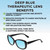 Medspex Calabria SOPHIA Gloss Black Baby Blue Color Therapy Reading Glasses image 2