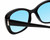 Medspex Calabria SOPHIA Gloss Black Baby Blue Color Therapy Reading Glasses image 8