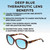 Medspex Calabria SOPHIA Brown Crystal Tortoise Baby Blue Color Therapy Reading Glasses image 2