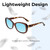 Medspex Calabria SOPHIA Brown Crystal Tortoise Baby Blue Color Therapy Reading Glasses image 9
