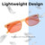 Medspex L2007-C4 Honey Brown FL-41 Pink Color Therapy Reading Glasses