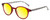Medspex EL15557R Crystal Red Modern Art White Black Gold Yellow Color Therapy Reading Glasses