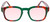 Medspex 8152-Multi Green Purple Red Stripes FL-41 Pink Color Therapy Reading Glasses