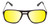 Medspex Prive Revaux The 3.0.5 Black Gold Yellow Color Therapy Reading Glasses