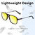 Medspex Prive Revaux The 3.0.5 Black Gold Yellow Color Therapy Reading Glasses