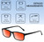 Medspex 105 Black Amber Orange Color Therapy Reading Glasses