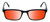 Medspex 105 Black Amber Orange Color Therapy Reading Glasses