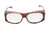 Medspex Fl012 Amber Brown Tortoise Havana Crystal (Fl012) Teal Color Therapy Reading Glasses