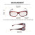 Medspex Fl012 Amber Brown Tortoise Havana Crystal (Fl012) Rose Color Therapy Reading Glasses