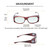 Medspex Fl012 Amber Brown Tortoise Havana Crystal (Fl012) Blue Color Therapy Reading Glasses