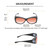 Medspex Fl011 Matte Black Tan Yellow Color Therapy Reading Glasses